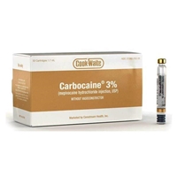 Cook-Waite Carbocaine 3% (Mepivacaine HCL 3%) Local Anesthetic without