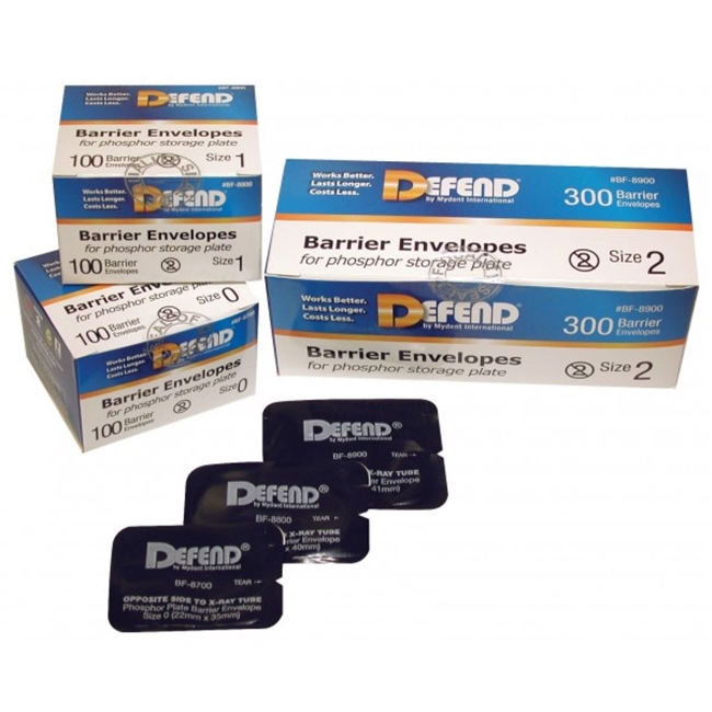 Defend Size #1 Phosphor Plate Barrier Envelopes 100/Box. Made of soft, supple