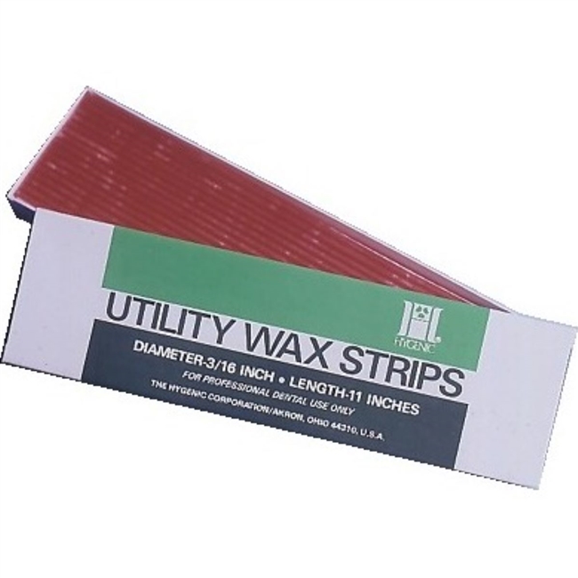 Utility Wax Round Strips, Red, 11", 80/Box, H00817