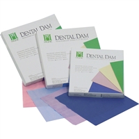 Hygenic Fiesta Dental Dam 6" x 6", Medium, Assorted Colors, 36/Box, H04642