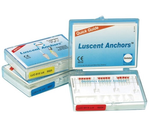 Luscent Anchors refill pack, medium size. Package of 5 anchors and 1 core forms