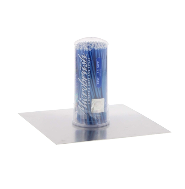 Microbrush Tube Series Regular, Blue, 100/Tube, MRB400