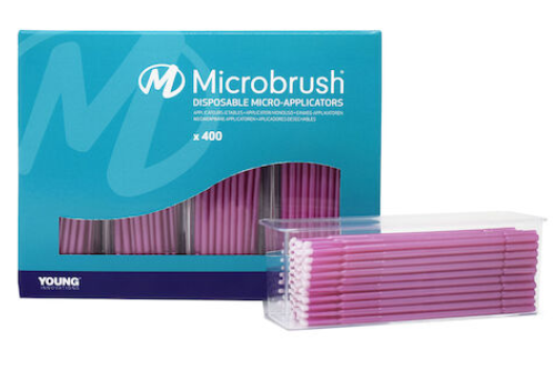 Microbrush Plus Fine, Applicators, Pink, 400/Pkg, PF400PI