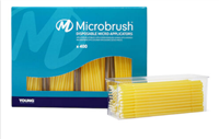 Microbrush Plus Fine, Applicators, Yellow, 400/Pkg, PF400YE
