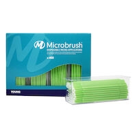 Microbrush Plus Regular, Applicators, Green, 400/Pkg, PR400GR