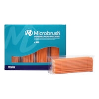 Microbrush Plus Regular, Applicators, Peach, 400/Pkg, PR400PE