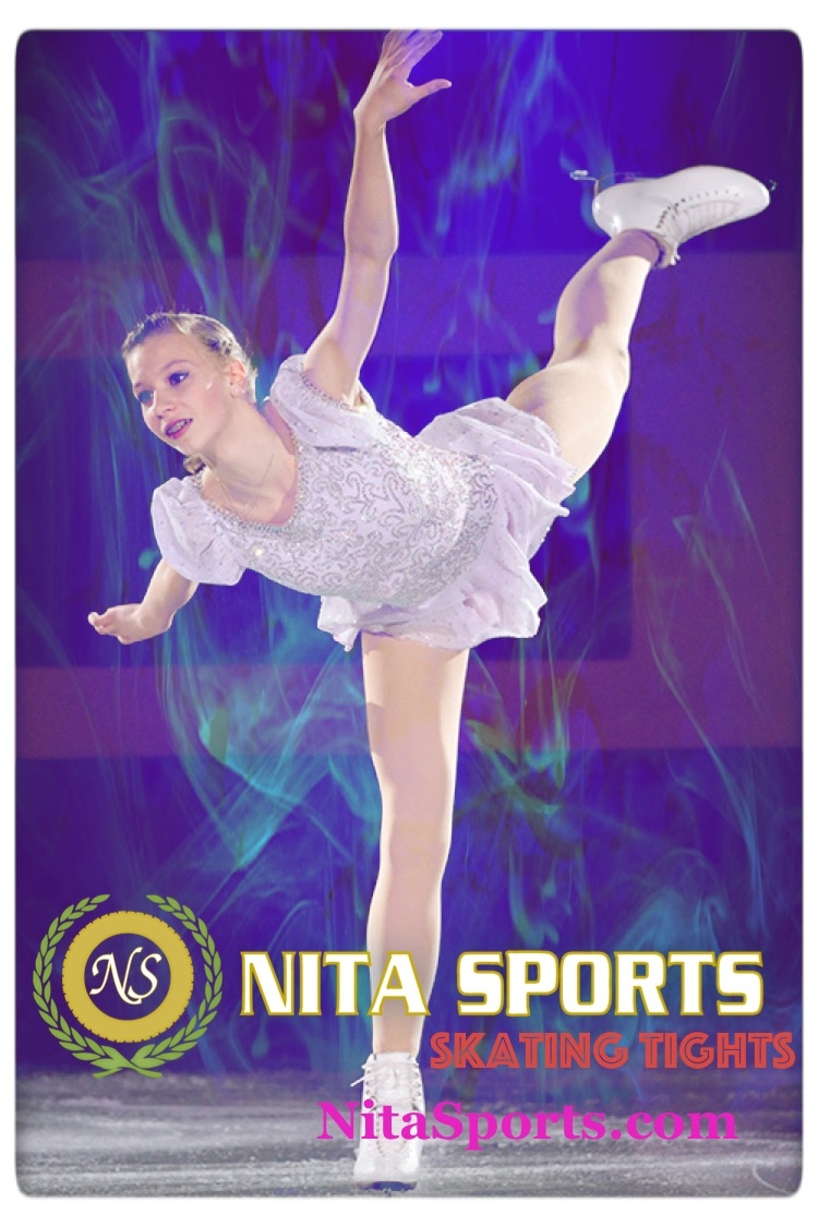 Figure Skating Footed Tights -Girls Nita Sports. Made in USA. Dance Footed  Tights Girls.