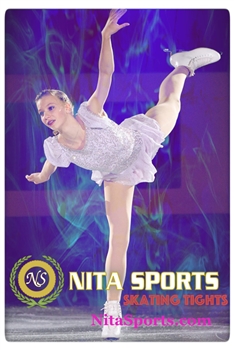 Figure Skating Footless Tights - Girls Nita Sports. Made in USA. Dance Footless  Tights.