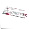 Decal Sheet Duplex 2.4 White/Red 3"/6"/12" (75/150/305mm)