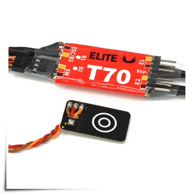 Elite T70 ESC Electronic Dual Power Redundant Switch, Telemetry Expander w/Backup Battery Management (Jeti EX, Graupner HoTT, Futaba S.Bus2, PowerBox)