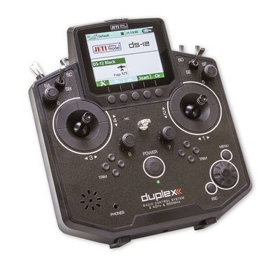 Jeti Duplex DS-12 Black w/Package A 2.4GHz/900MHz w/Telemetry Transmitter  Only Radio