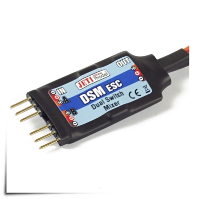 Jeti Electronic Dual Power Switch with Power Backup and Magnetic Key DSM ESC (Power Redundancy)