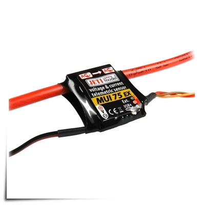 Jeti Telemetry Sensor Current/Voltage 75A MUI ex