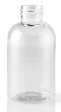 Bottle - Plastic - Boston Round - Clear - 20/410 - 3 oz (Set of 100)