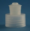 Cap - Plastic - Ribbed Push/Pull - Natural - 24/410