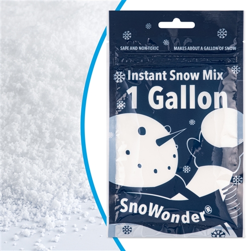 SnoWonder Instant Snow Fake Artificial Snow, Also Great for Making Cloud  Slime - Mix Makes 60 Gallons