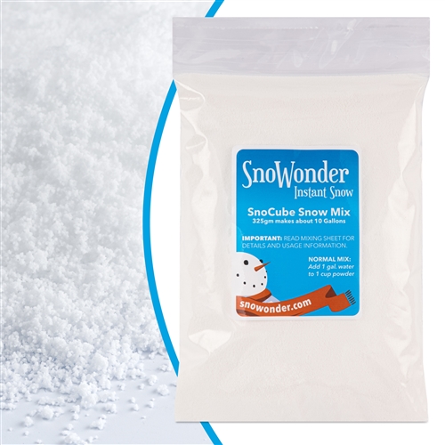 SnoWonder Instant Snow Fake Artificial Snow, Also Great for Making Cloud  Slime - Mix Makes 60 Gallons