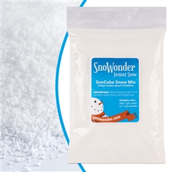 photo of SNOCUBE - Makes 10 Gallons, #1 Selling Fake Snow on Amazon