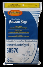 Kenmore Bag Paper 5057 Micro Style 1 8 Pack Envirocare