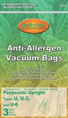 Panasonic Allergen Bag U3 U6 3 Pack