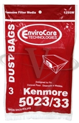 Kenmore Bag Paper 5023 5033 Style E 3 Pack Envirocare Replacement