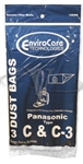 Panasonic Bag Paper Type  C C3 3 pack Replacement