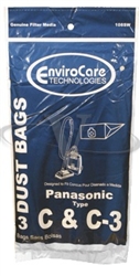 Panasonic Bag Paper Type  C C3 3 pack Replacement