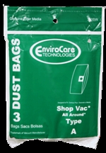 Shop Vacuum Bag Paper Type A Envirocare