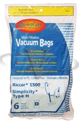 Riccar Bag Paper Canister Multi Filter 6 Pack Envirocare