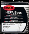 Riccar Bag Paper Radiance Upright Hepa 6 Pack