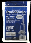 Panasonic Bag Paper Type U 1 655 588 3 Pack