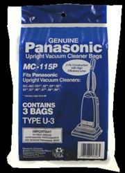 Panasonic Bag Paper Type U 1 655 588 3 Pack