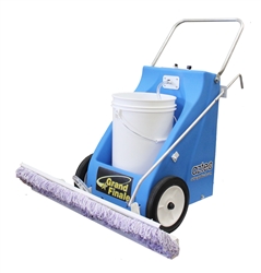 Aztec Grand Finale 36 inch battery powered floor finish applicator with microfiber pad