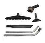 Sandia 10-0034 standard 5-piece tool kit with aluminum wand and attachments for 1.5-inch backpack vacuums