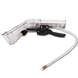 Sandia Spot-Xtract 10-0500-I 4-inch clear plastic upholstery hand tool with internal solution hoses