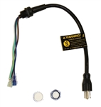 ProTeam 100641 replacement power cord assembly with molded strain relief for backpack vacuums