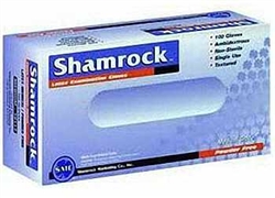 Shamrock 10000 Series Latex Disposable Gloves, Powder-Free, Textured, Medium (10 boxes of 100)