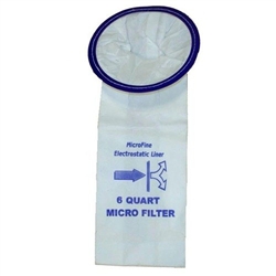 Bissell 6 quart backpack vacuum replacement filter bags, 10 per pack, for BG1006 commercial backpack