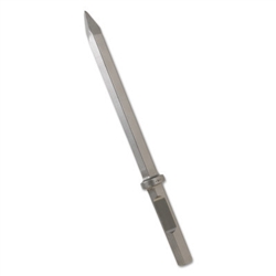 General Equipment 1-1/8 inch hex x 6 inch shank moil point accessory tool., 102-1000