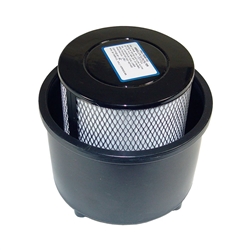 ProTeam 104275 True ULPA filter assembly with bottom cap for the LineVacer backpack vacuum.