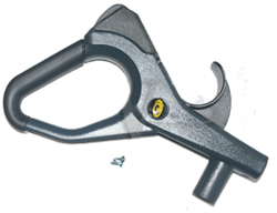 ProTeam 106619 handle grip and bezel assembly for ProForce 1200XP and 1500XP upright vacuums.