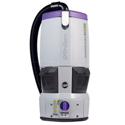 ProTeam GoFree Flex Pro II 12 Ah cordless backpack vacuum with Xover telescoping wand and tool kit