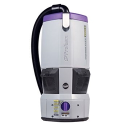ProTeam GoFree Flex Pro II 107645 cordless commercial backpack vacuum with 12 Ah battery and ProBlade hard surface and carpet tool kit