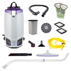 ProTeam GoFit 10, 107688, 10 qt. Backpack Vacuum w/ Xover Multi-Surface Telescoping Wand Tool Kit