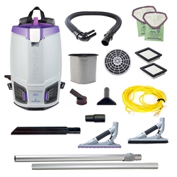 GoFit 6, 6 qt. Backpack Vacuum w/ ProBlade Hard Surface & Carpet Tool Kit, 107700