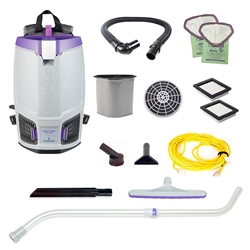 GoFit 6 PLUS, 6 qt. Backpack Vacuum w/ Xover Multi-Surface Telescoping Wand Tool Kit, 107705
