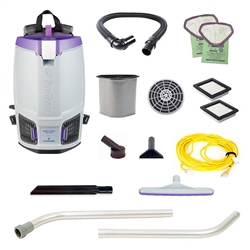 GoFit 6 PLUS, 6 qt. Backpack Vacuum w/ Xover Multi-Surface Two-Piece Wand Tool Kit, 107706