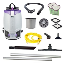GoFit 6 PLUS, 6 qt. Backpack Vacuum w/ 18-inch Carpet Sidewinder Tool Kit. 107710