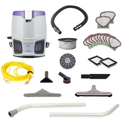 ProTeam 107726 GoFit 3 Qt. Backpack Vacuum with Restaurant Kit and Straight Cuff Hose