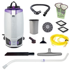 ProTeam 107735 GoFit10, 10 qt. Backpack Vacuum w/ Xover Performance Telescoping Wand Tool Kit